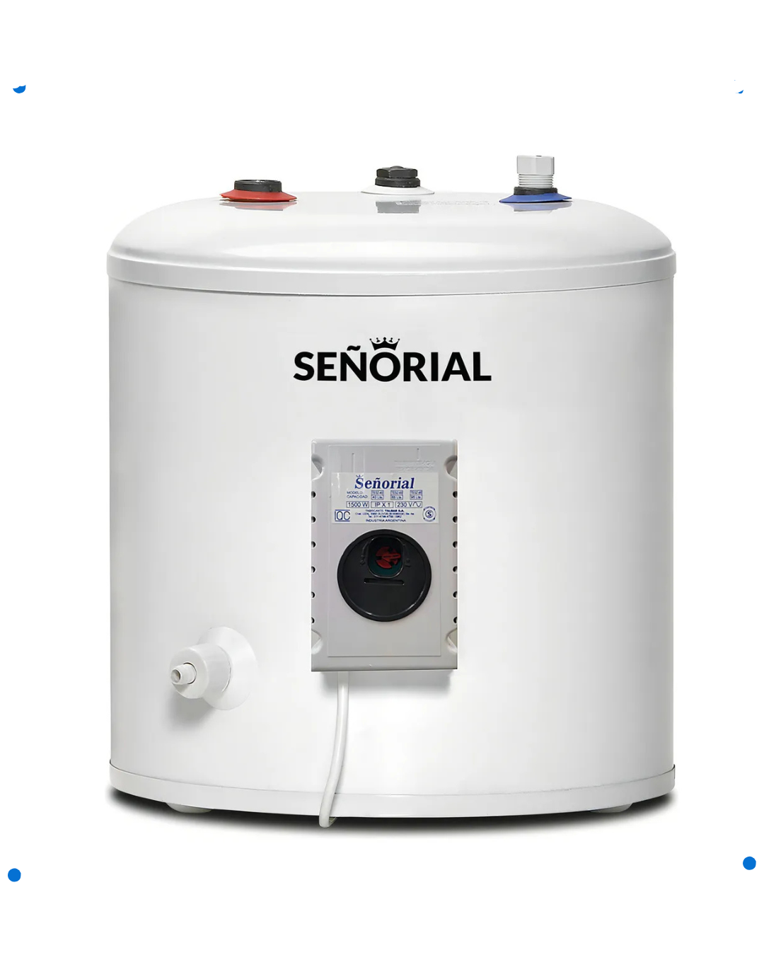 Termotanque Eléctrico TESZ-40 Señorial Zafiro 40 Litros Color Blanco